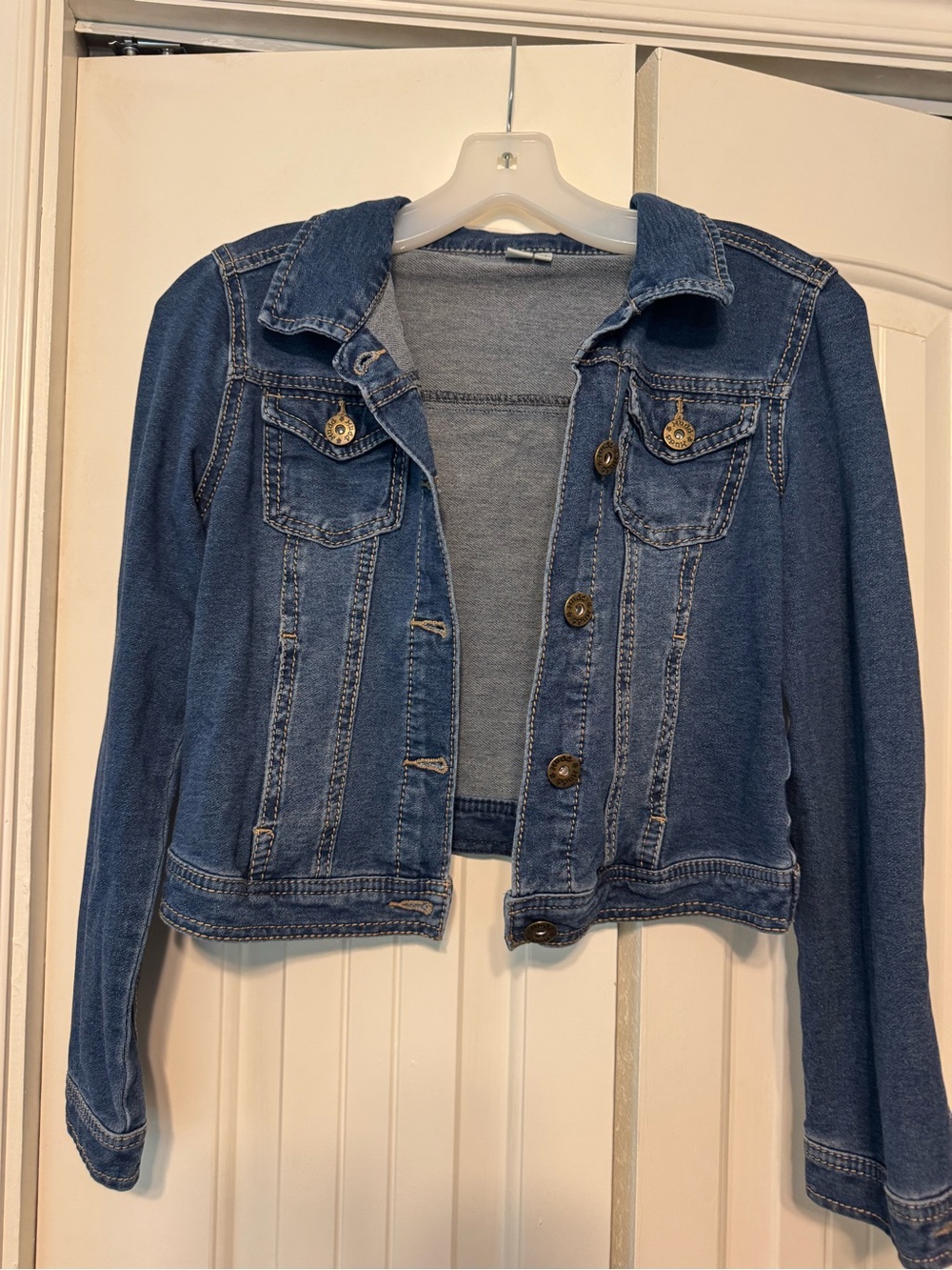 Mudd Dark Blue Denim Jacket with Button Front